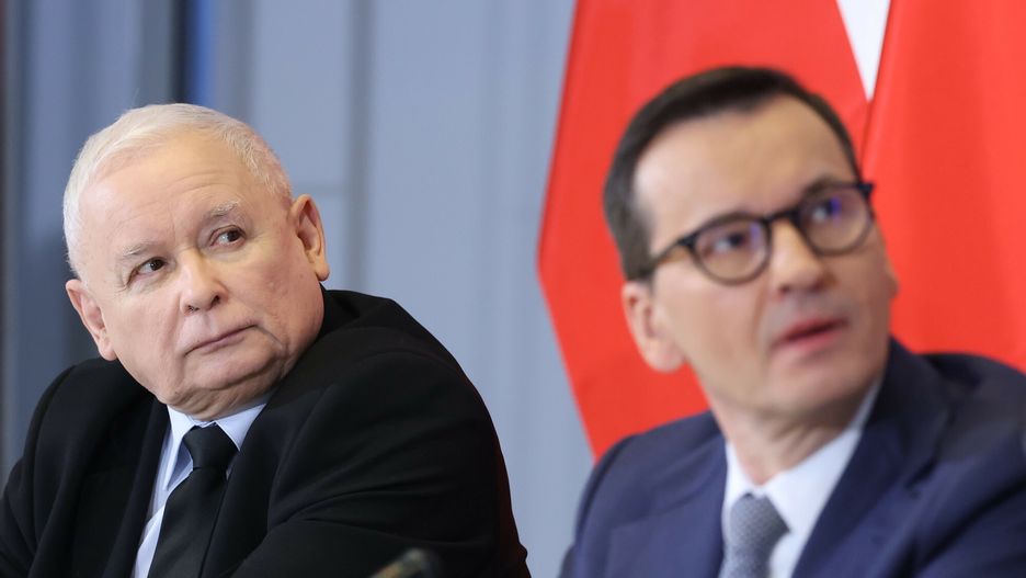 Jarosław Kaczyński i Mateusz Morawiecki