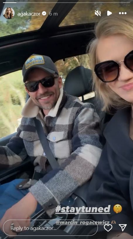 Kaczorowska i Rogacewicz nadają z samochodu