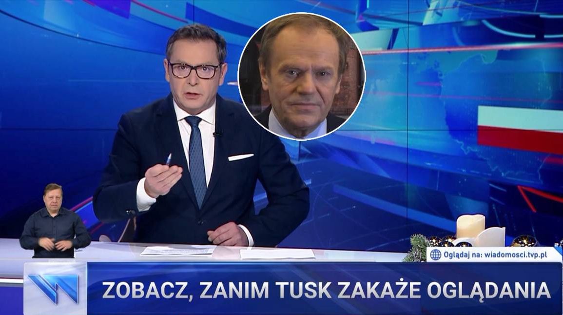 "Wiadomości" zmieniają narrację o Tusku? Już bez "für Deutschland"