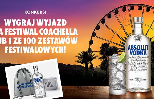 Absolut rozdaje bilety na na Coachella Festival 2019