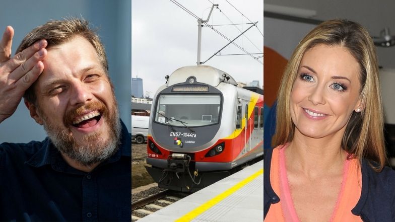 Adrian Zandberg zachęca Małgorzatę Rozenek do podróży pociągiem