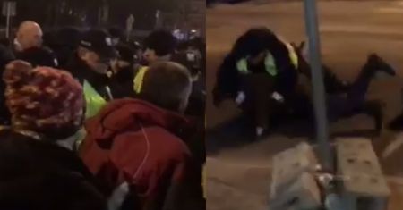 Wieczorne protesty pod Sejmem: starcia policji z demonstrantami
