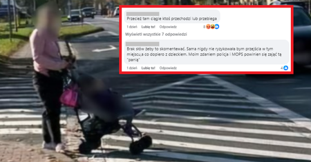 Przyłapali ją przy drodze. "Matka Roku"