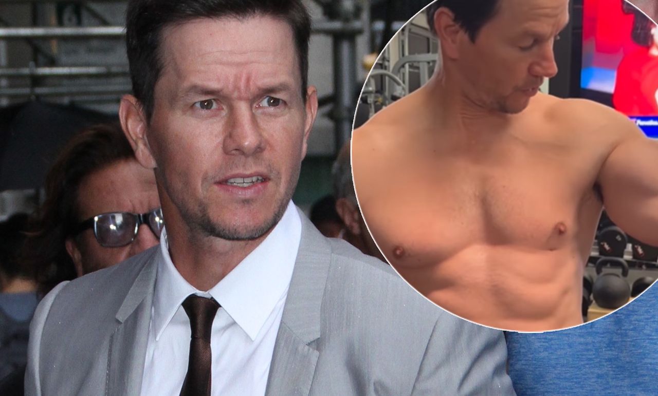 Mark Wahlberg ściągnął koszulkę, pokazał umięśnioną klatę. Tak trenuje 52-letni gwiazdor