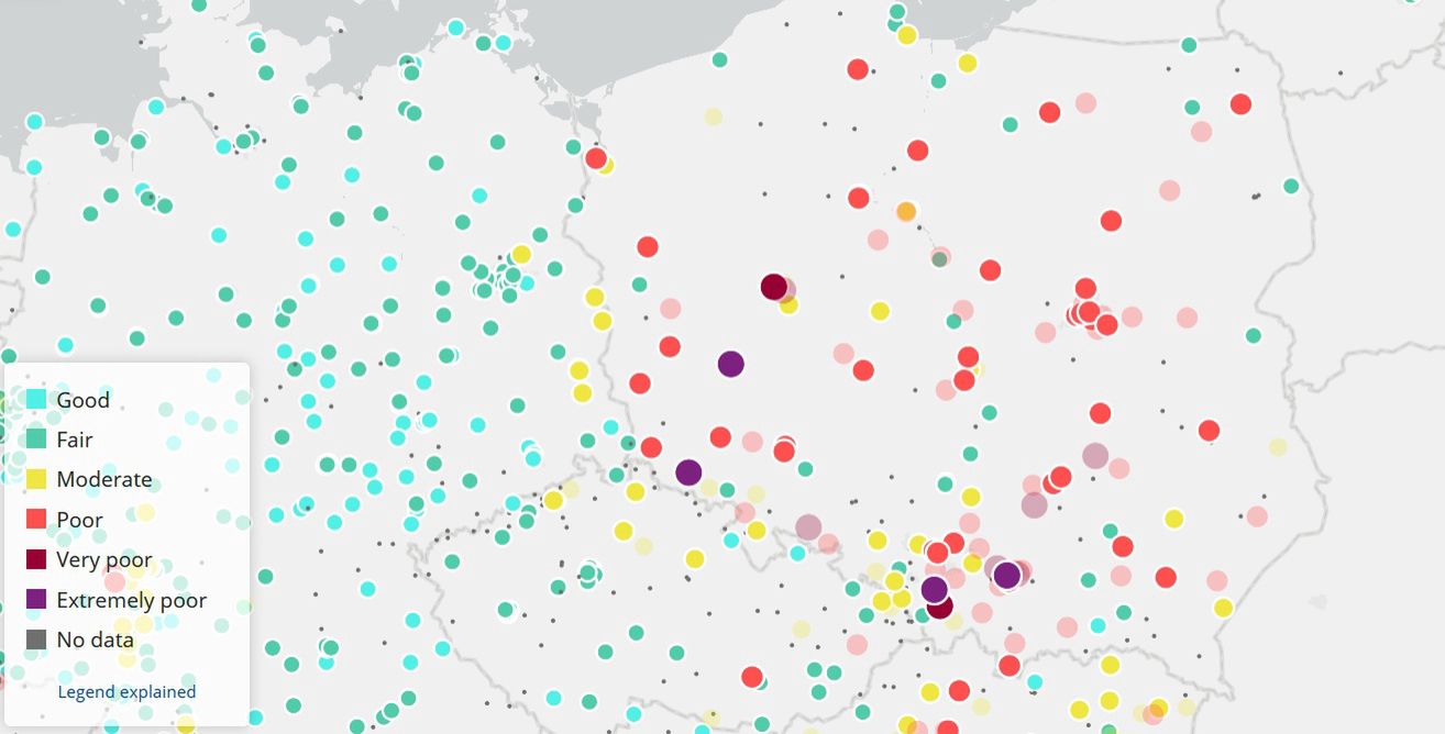 Stężenie smogu w Polsce bije rekordy w Europie