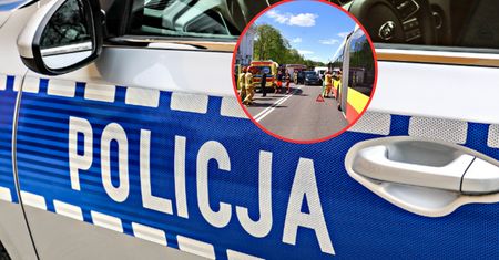 Roztrzaskany karawan w Warszawie. Są poszkodowani