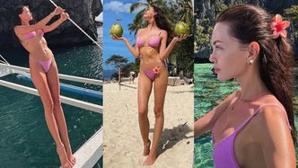 Edyta Zając hasa w bikini, a internauci porównują ją do... Angeliny Jolie. Widzicie podobieństwo?