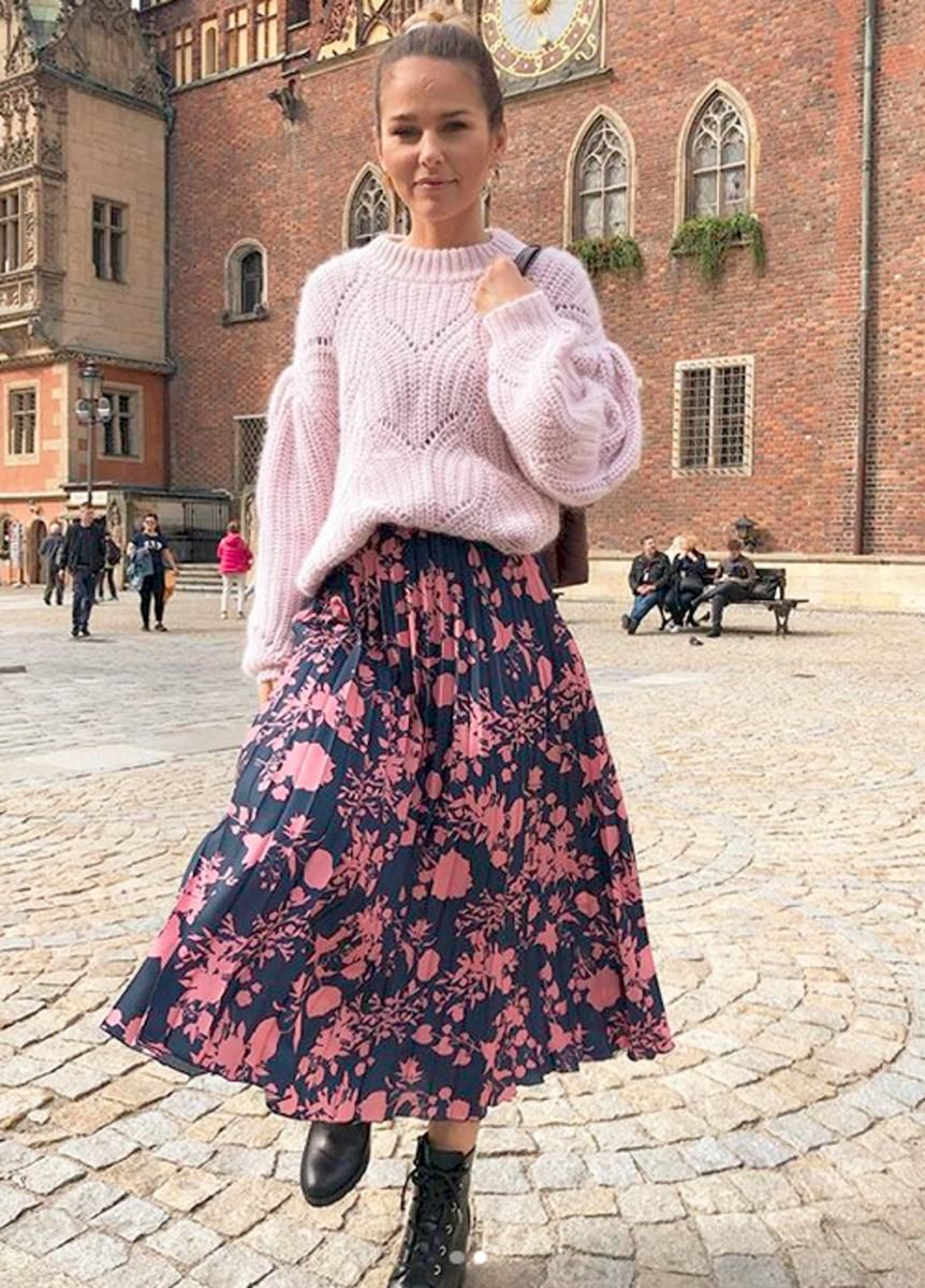 Paulina Sykut-Jeżyna w pięknej jesiennej stylizacji