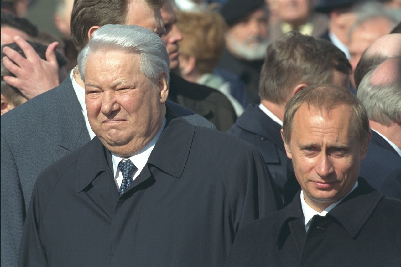 Boris Yeltsin and Vladimir Putin