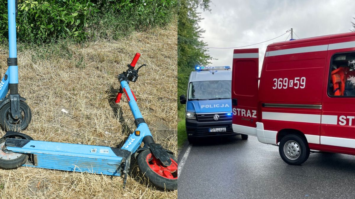 Śmiertelny wypadek 11-latka jadącego hulajnogą elektryczną