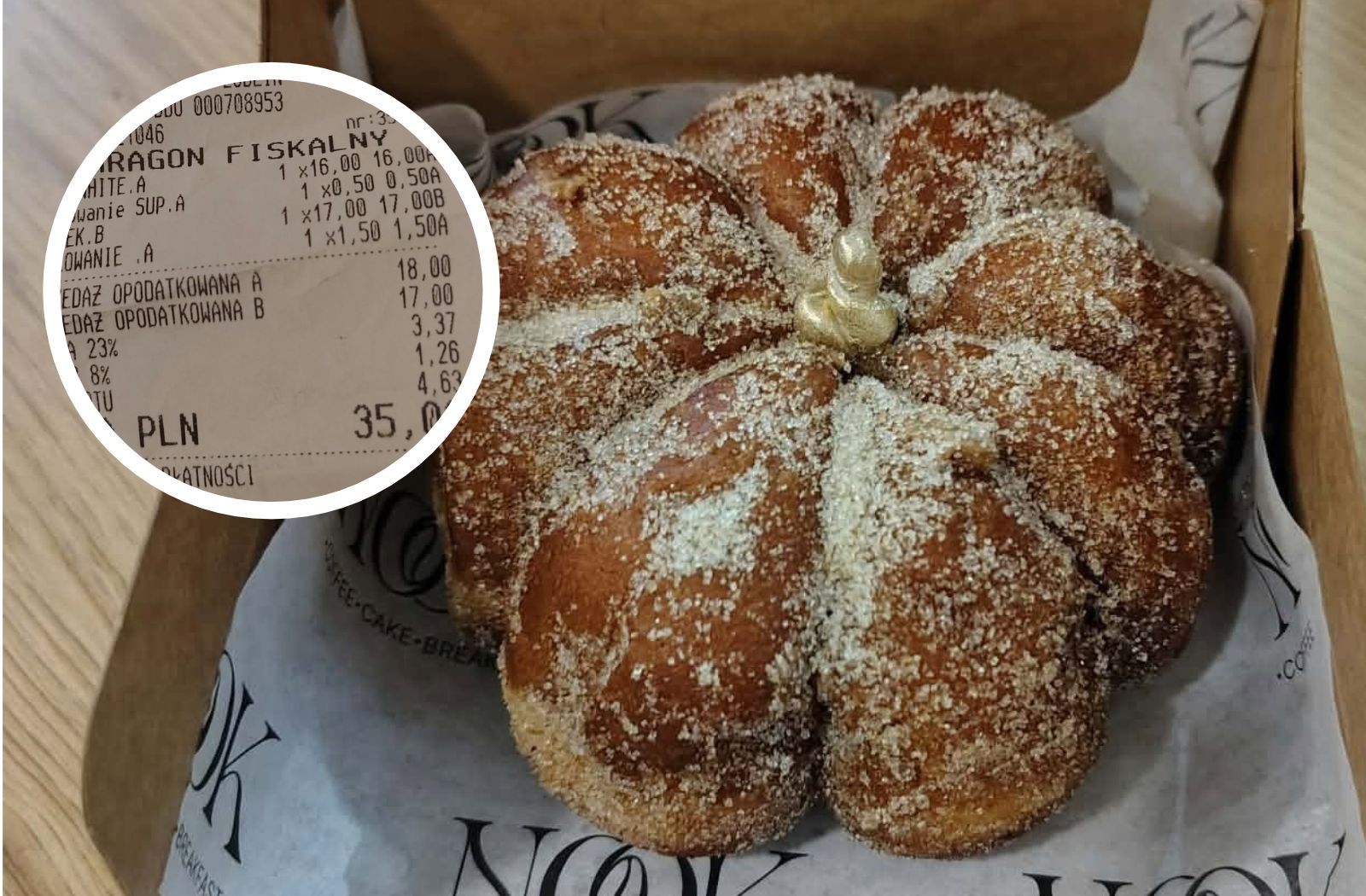 Skusiła się na najbardziej jesieniarskiego pączka w Polsce. Tanio nie było