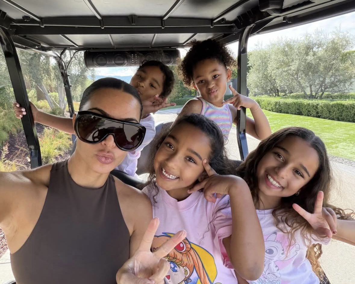 Kim Kardashian z dziećmi