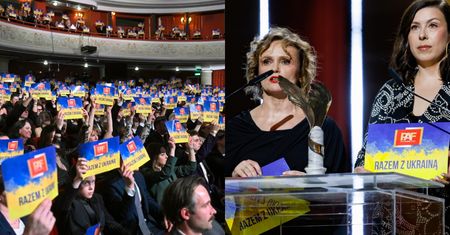 Solidarność z Ukrainą na gali Orłów 2026. Pełna sala ukraińskich flag i emocjonalne przemówienie