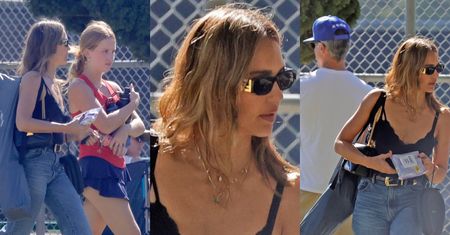 Tak Jessica Alba zachowywała się przy EKSMĘŻU na meczu 15-letniej córki. Wymowniej się nie dało? (FOTO)