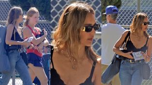 Tak Jessica Alba zachowywała się przy EKSMĘŻU na meczu 15-letniej córki. Wymowniej się nie dało? (FOTO)