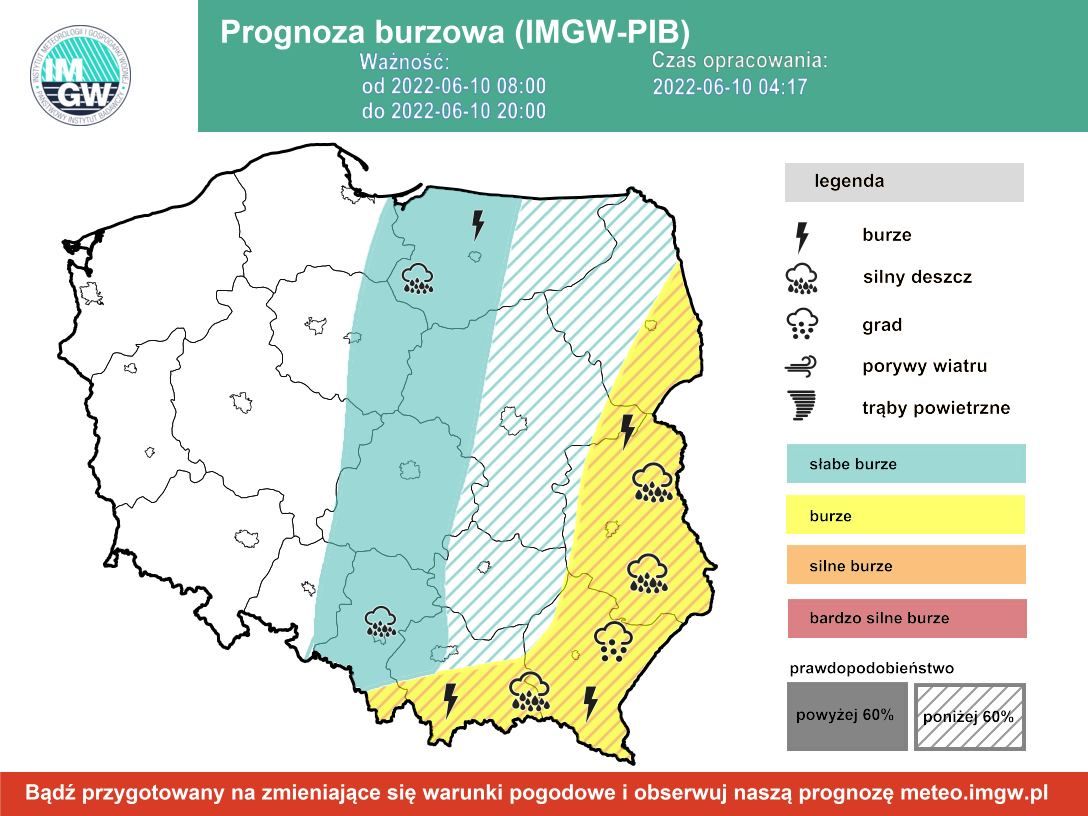 Prognoza burzowa piątek 10.06