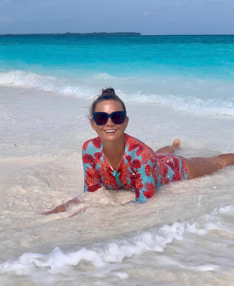 Kinga Rusin pluska się na Maledwiach