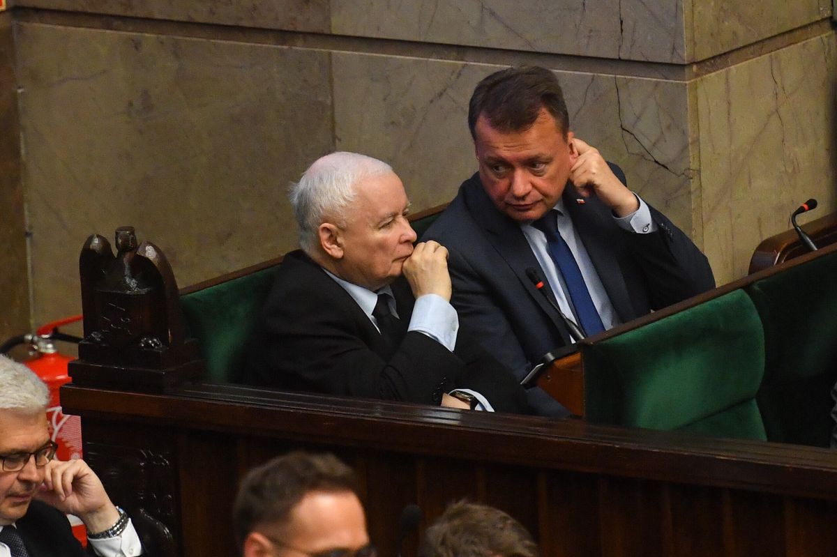 Jarosław Kaczyński i Mariusz Błaszczak