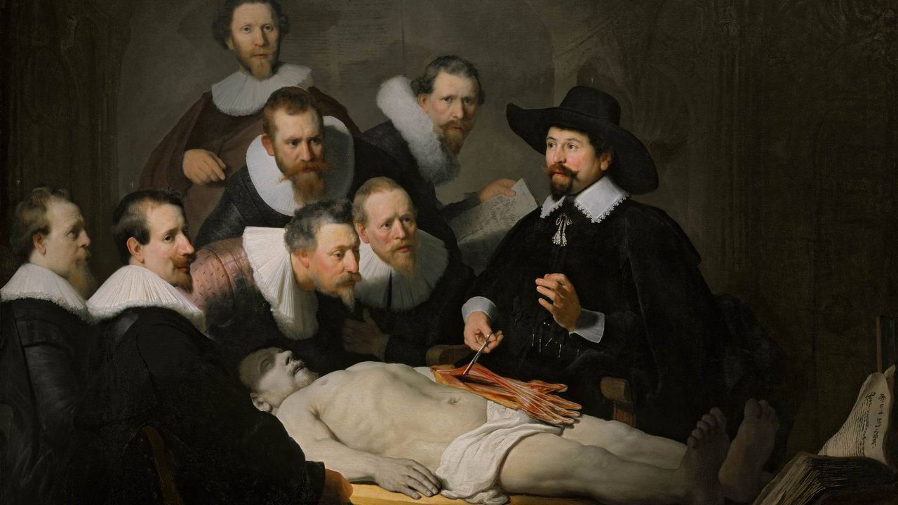 Lekcja anatomii doktora Tulpa" Rembrandta (public domain)