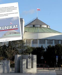 Alert w Sejmie po groźbach. "Uruchomiono procedury"