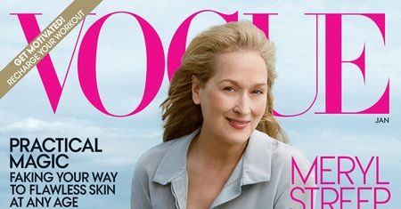 Meryl Streep PO RAZ PIERWSZY na okładce "Vogue'a"! (FOTO)