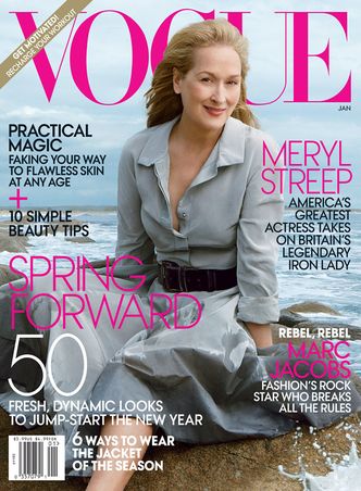 Meryl Streep PO RAZ PIERWSZY na okładce "Vogue'a"! (FOTO)