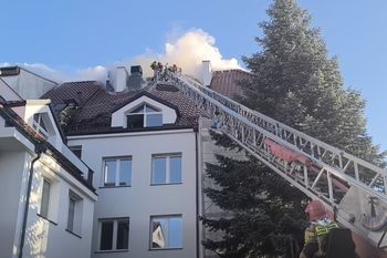 Pożar w budynku ZUS w Sztumie. Ewakuowano 80 osób