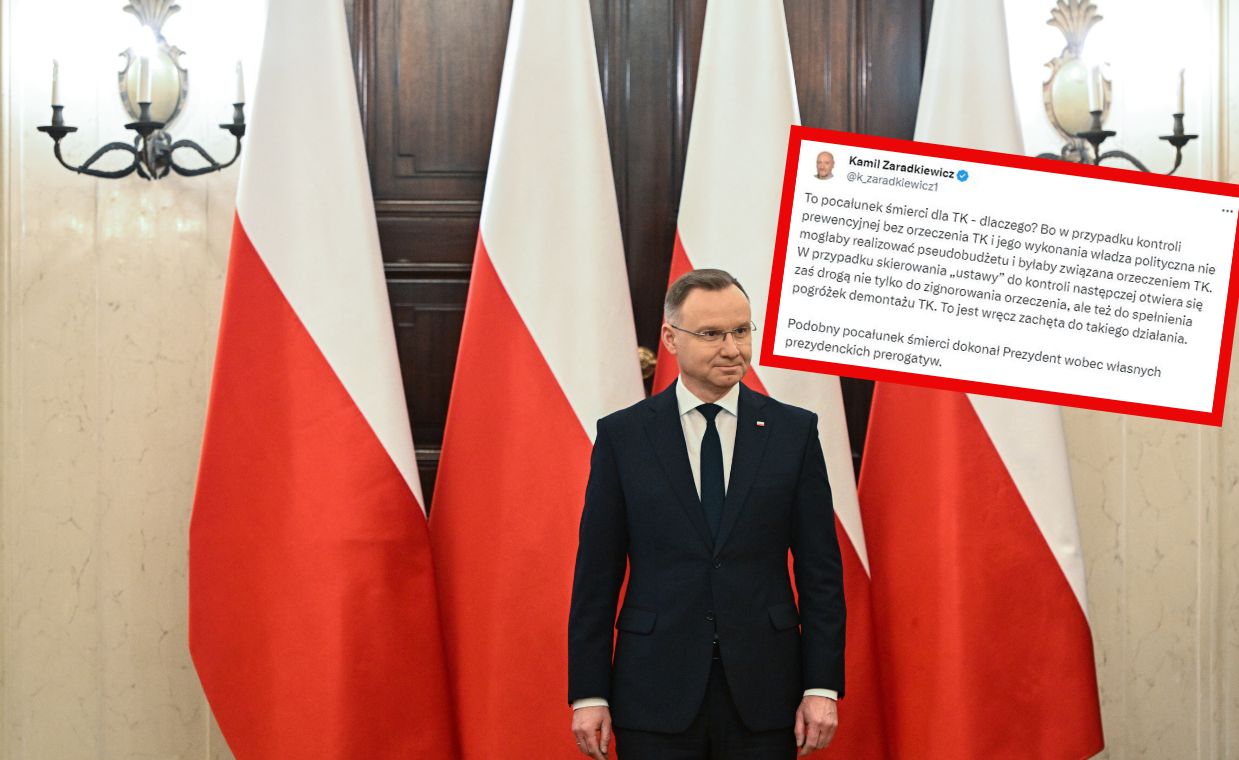 Kamil Zaradkiewicz krytykuje Andrzeja Dudę