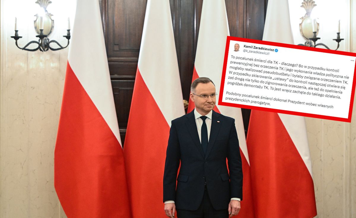 Kamil Zaradkiewicz krytykuje Andrzeja Dudę
