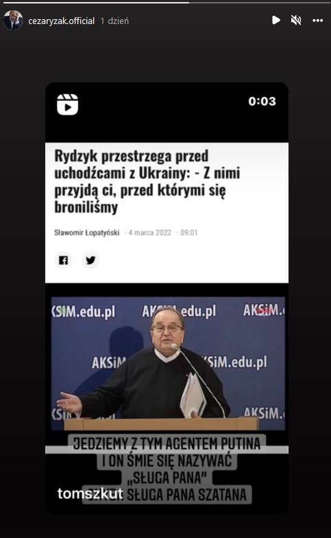 Cezary Żak zbulwersowany szokującą wypowiedzią Rydzyka