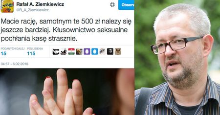Ziemkiewicz o samotnych matkach: "Kłusownictwo seksualne pochłania kasę"