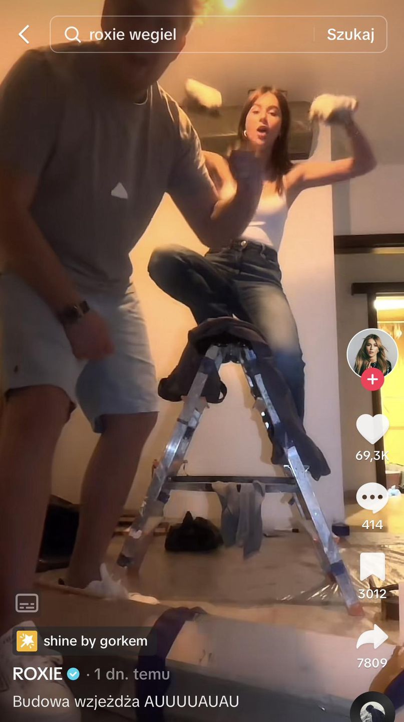 Remontowy tiktok Roksany Węgiel i Kevina Mgleja
