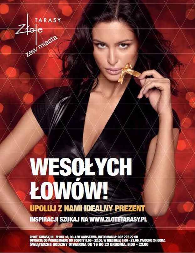 "Top modelka" reklamuje galerię handlową (FOTO)