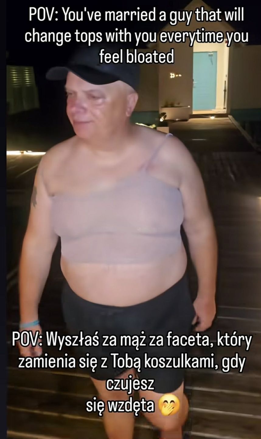 Krzysztof Skiba paraduje po Malediwach w kusym topie