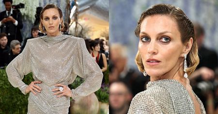 Anja Rubik powróciła na Met Galę po pięciu latach. Spektakularna kreacja od Saint Laurent odsłoniła jej plecy (ZDJĘCIA)
