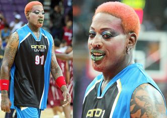 Dennis Rodman w PEŁNYM MAKIJAŻU! (ZDJĘCIA)