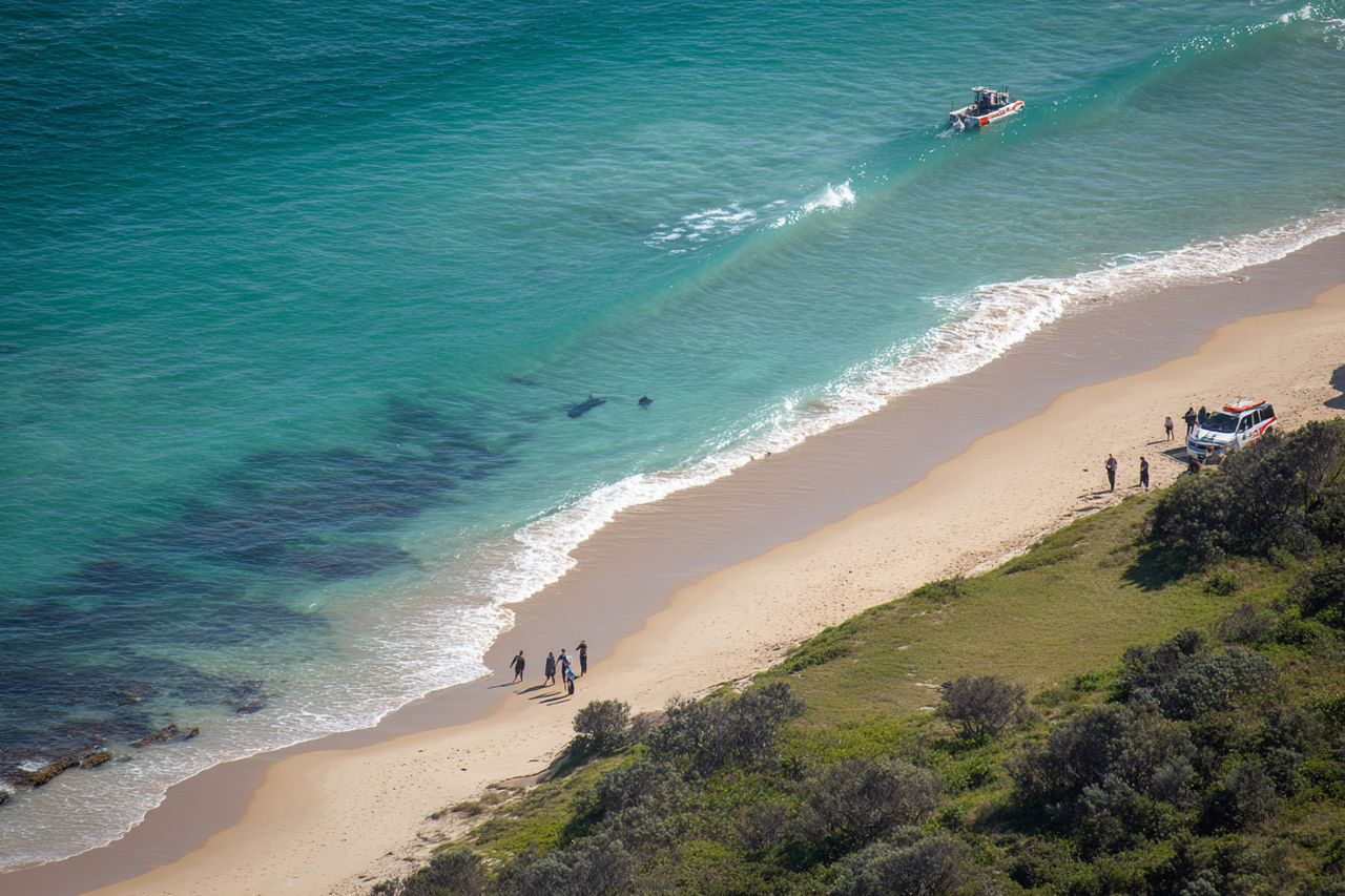 Tragiczny atak rekina na odludnej plaży w Australii. Nie żyje młoda kobieta, mężczyzna walczy o życie