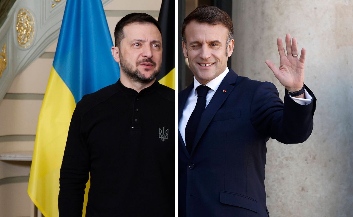 Zelenskyy pauses press briefing for Macron's unexpected call