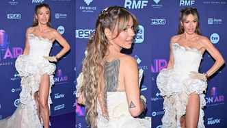 Doda eksponuje tatuaże i długie nogi w koronkowej kreacji z rozcięciem podczas rozdania nagród (ZDJĘCIA)