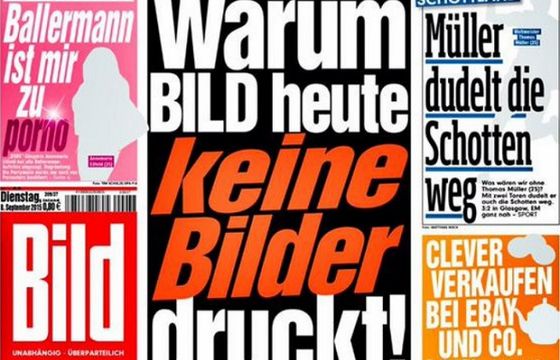 „Bild” w wydaniu bez zdjęć uzasadnia publikowanie drastycznych fotografii