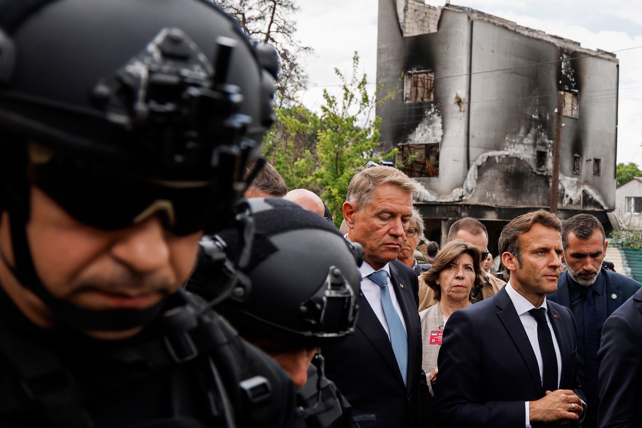 Macron, Scholz i Draghi w Irpieniu