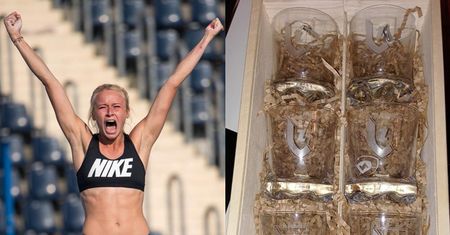 Lekkoatletka za zdobycie medali i pobicie rekordów dostała... 6 szklanek (FOTO)