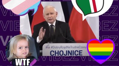 Kaczyński i żarty z osób transpłciowych: Tusk przedstawi się jako kobieta