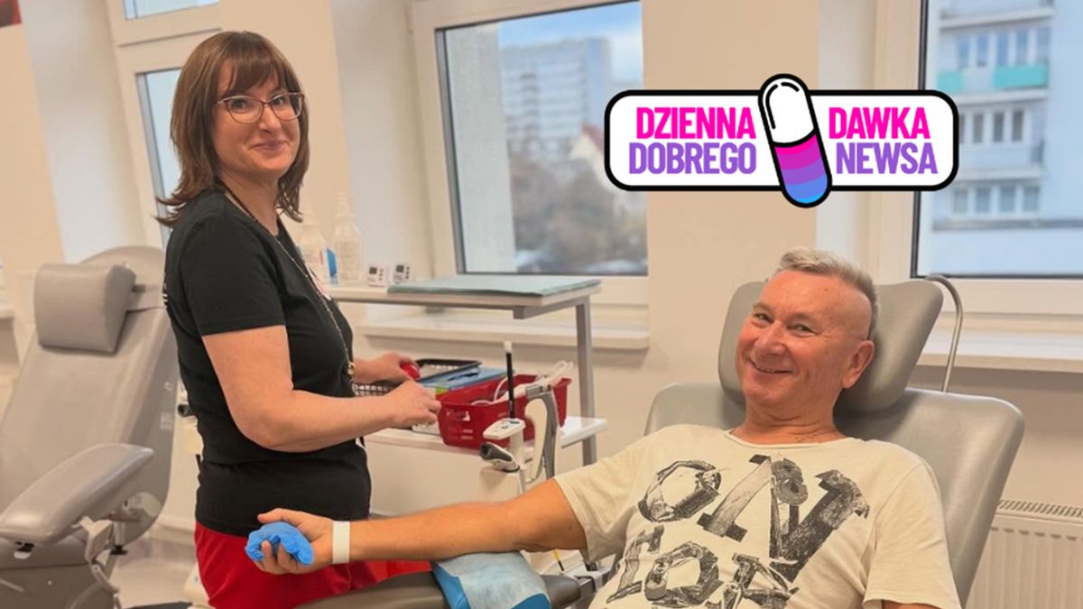 Pan Antoni oddawał krew ponad 320 razy