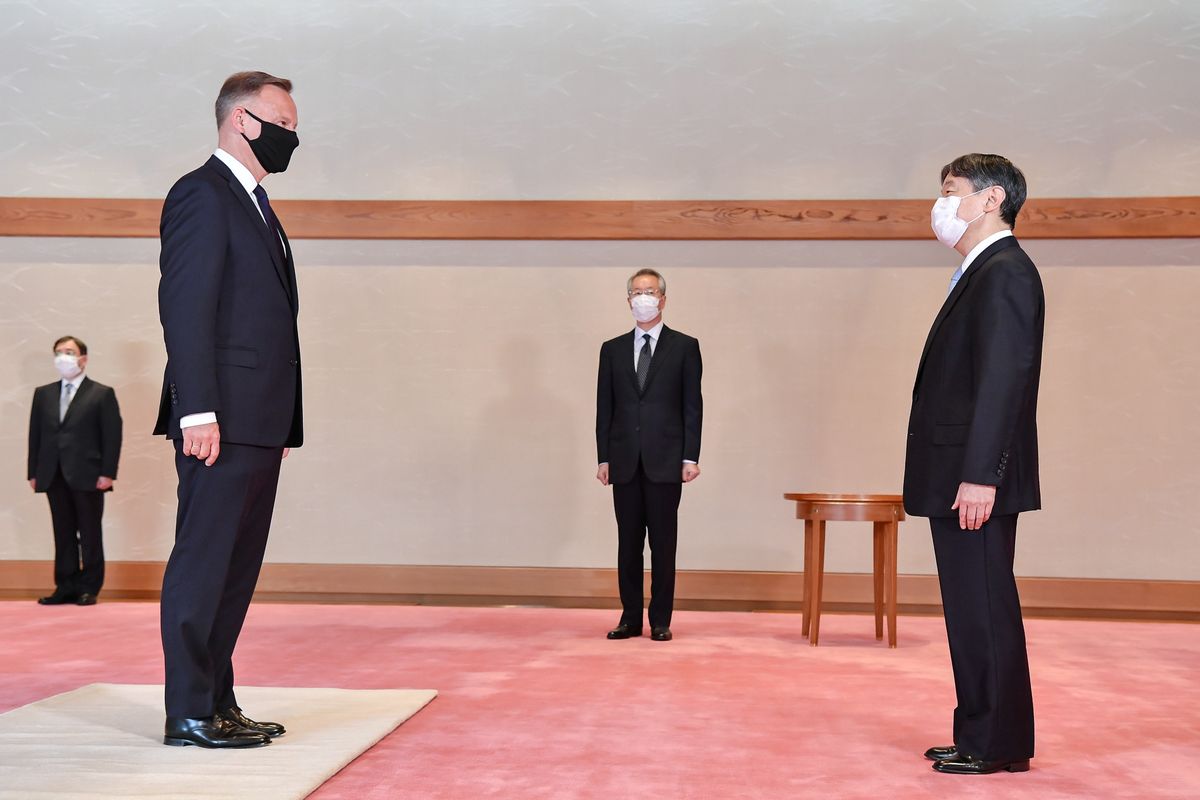 Andrzej Duda w Japonii. Audiencja cesarza Naruhito 