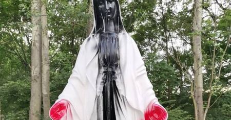 Dolny Śląsk. Dewastacja figury. Sataniści dokazywali w Wilczycach?