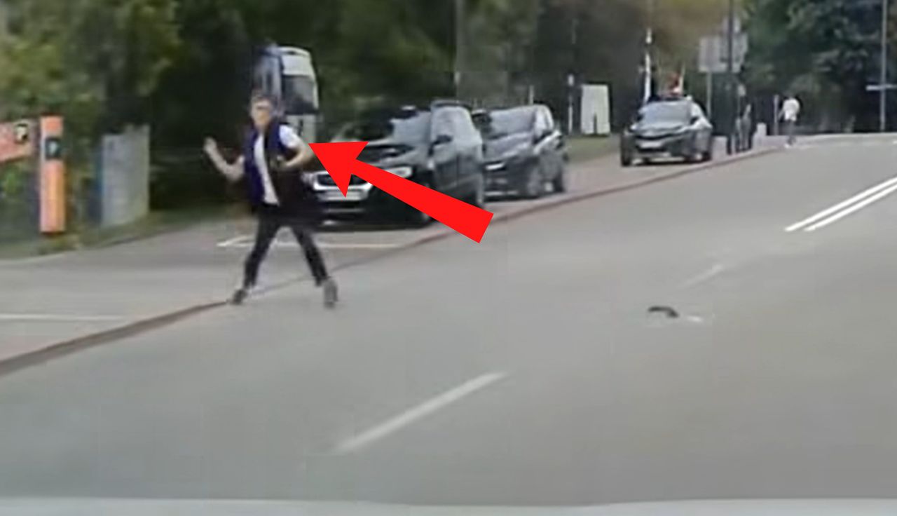 Sceny na drodze. Nagrali kierowcę bmw. "Materiał wprowadza w błąd"