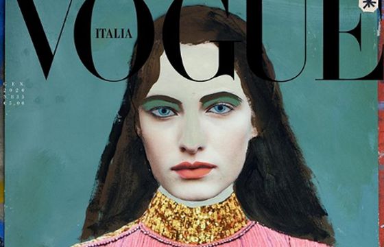 Ilustracje zamiast zdjęć we włoskim "Vogue"