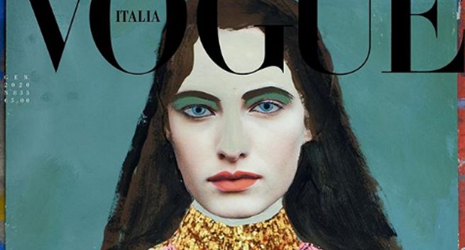 Ilustracje zamiast zdjęć we włoskim "Vogue"