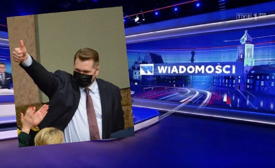 Tego w "Wiadomościach" TVP jeszcze nie było. Przemilczano sukces Czarnka